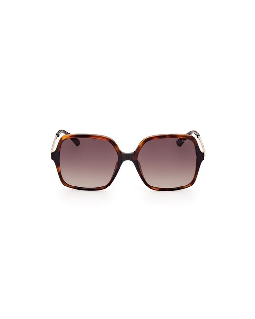 Guess Black Gu7845 52F Sunglasses Injected Squared Normal Shaded