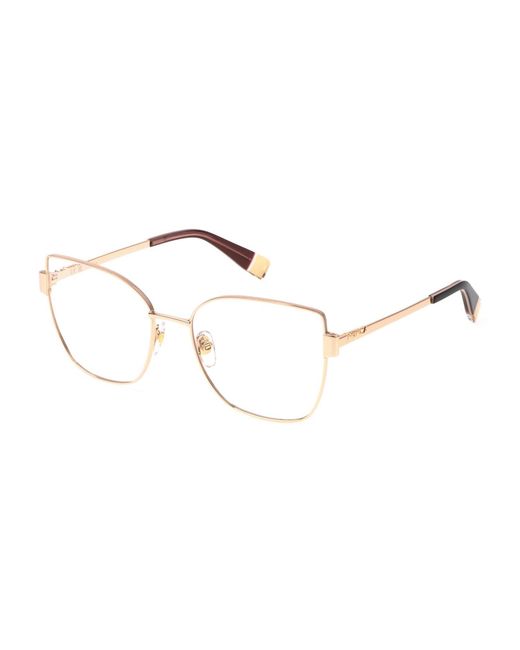 Furla Black Vfu769 08Mz Optical Frames Metal Butterfly