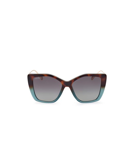 MAX&Co. Black Mo0065 56N Sunglasses Injected Geometric Normal