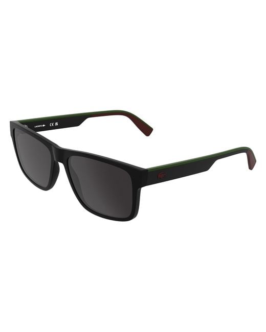 Lacoste Black L6076S 002 Sunglasses Bio-Injected Squared Normal for men