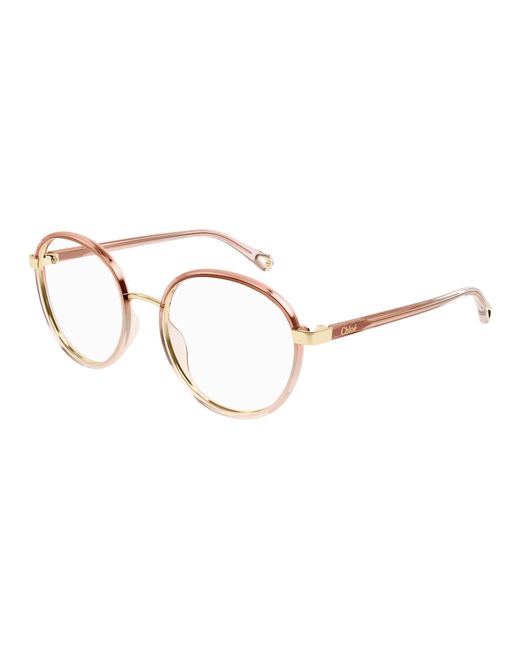 Chloé Black Ch0033O 003 Optical Frames Injected Transparent Round