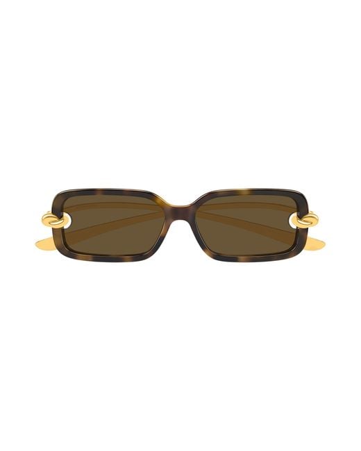 Bottega Veneta Black Bv1439S 002 Sunglasses Bio-Injected Squared