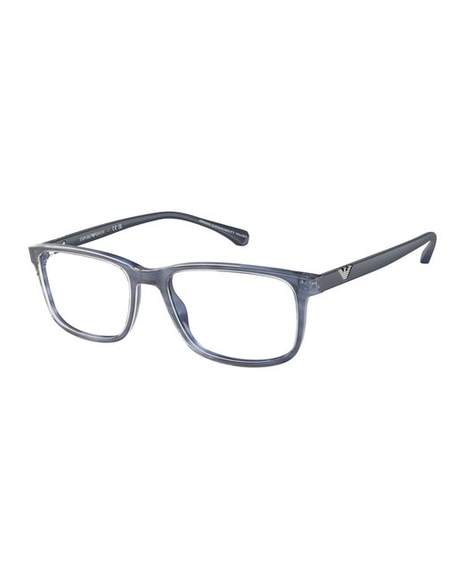 Emporio Armani Black Ea3098 6054 Optical Frames Acetate Transparent Squared Normal for men
