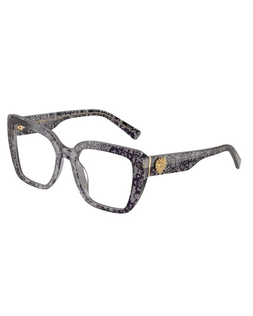 Dolce & Gabbana Black Dg3441 3471 Optical Frames Acetate Transparent Squared Normal