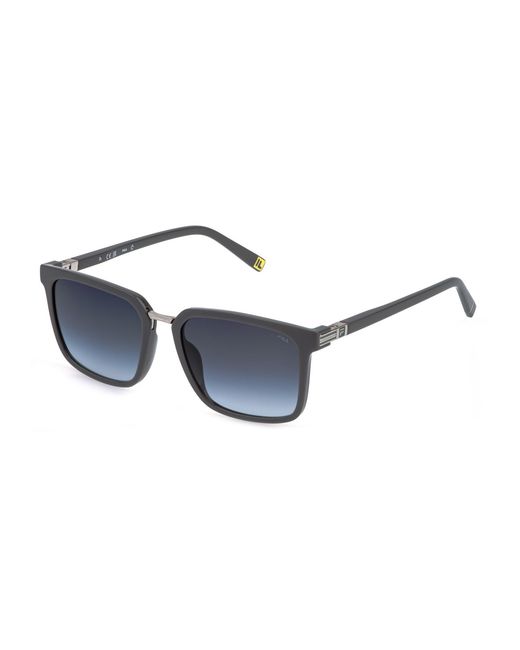 Fila Black Sfid25 0Gfs Sunglasses Injected Squared Normal Nuanced for men