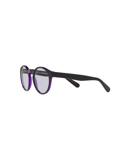 Polo Ralph Lauren Black Ph4101 56991A Sunglasses Acetate Lilac Pantos Normal
