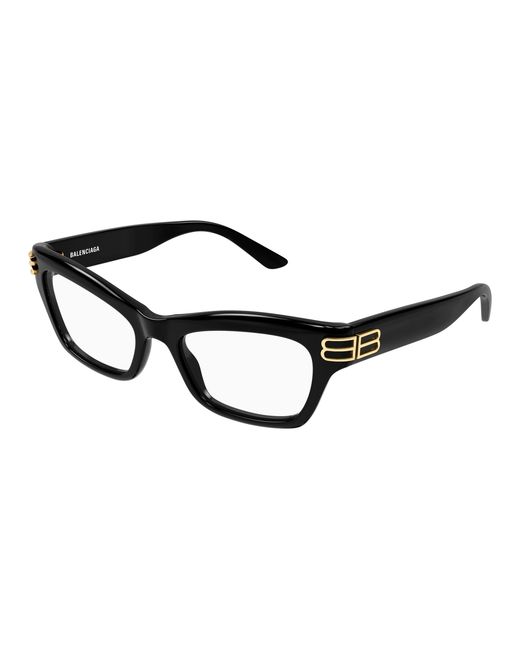 Balenciaga Black Bb0435O 001 Optical Frames Acetate Transparent Cat Eye