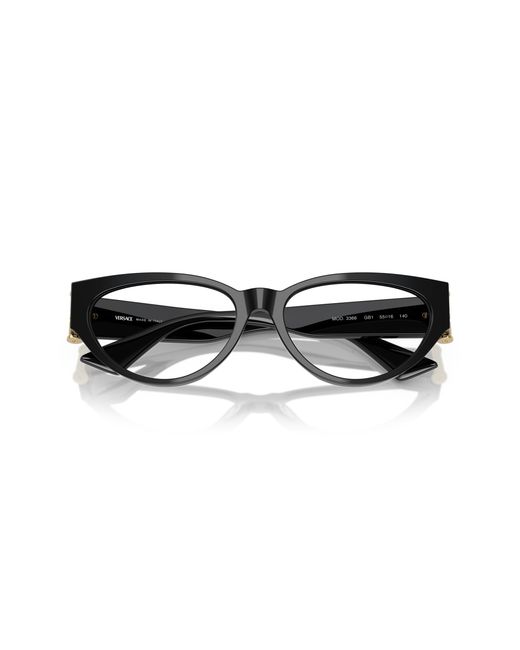 Versace Black Ve3366 Gb1 Optical Frames Acetate Cat Eye Normal