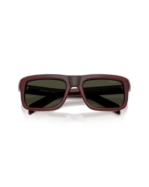 Prada Black Pr D11S 25J50X Sunglasses Acetate Squared Normal for men