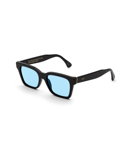 Retrosuperfuture Black Mkk America Azure Sunglasses Acetate Light Squared