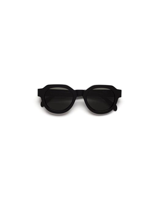 Retrosuperfuture Black Ny2 Vostro Sunglasses Acetate Round Normal