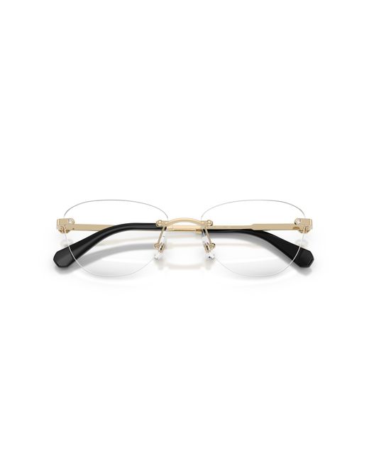 Swarovski Black Sk1035D 4013 Optical Frames Metal Round Normal