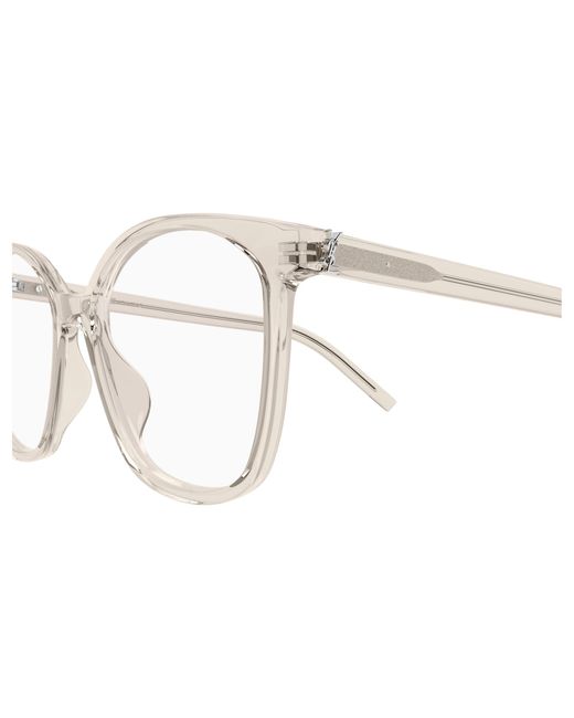 Saint Laurent Black Sl M162 004 Optical Frames Acetate Transparent Round