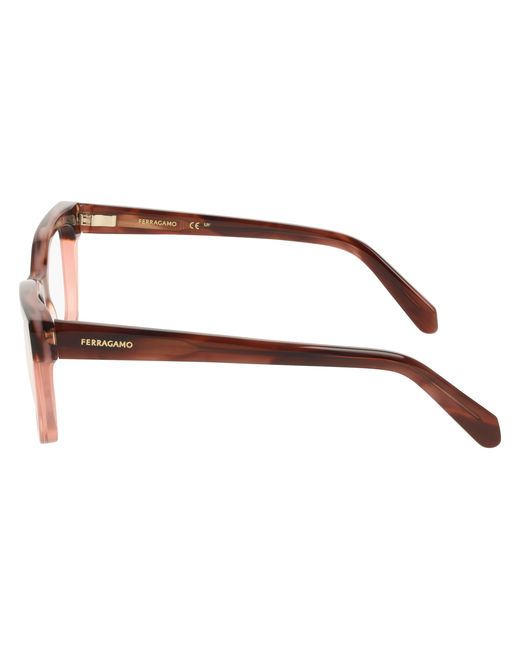 Ferragamo Black Sf3052 243 Optical Frames Acetate Squared Normal
