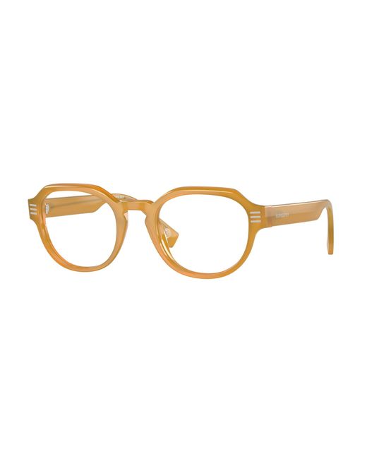 Burberry Black Be2386 4094 Optical Frames Acetate Transparent Round Normal for men