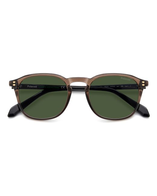 Polaroid Green Pld 4203/S/X 09Q/Uc Sunglasses Acetate Round Polarized for men