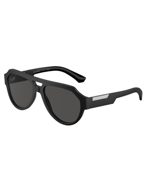 Dolce & Gabbana Black Dg4466 25256G Sunglasses Acetate Squared Mirrored Mirror for men