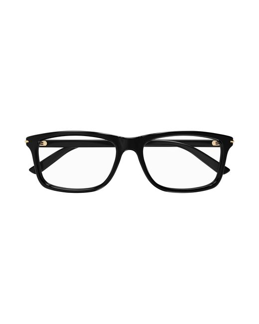 Gucci Black Gg1447O 001 Optical Frames Acetate Transparent Squared for men