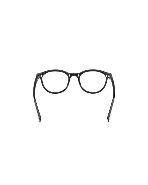 Timberland Black Tb50100-H 002 Optical Frames Injected Round Normal for men