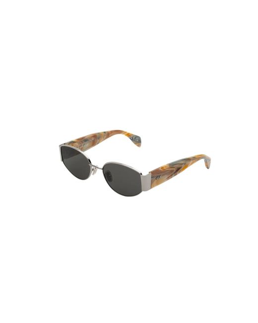 Retrosuperfuture Black Bqi X Boogie Sunglasses Metal Round Normal