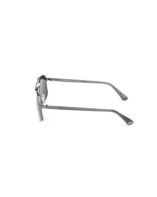 Web Black We0395 08A Sunglasses Smoke Squared Normal for men