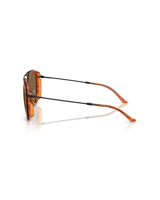 Emporio Armani Black Ea2163 3001Or Sunglasses Metal Pilot Normal for men