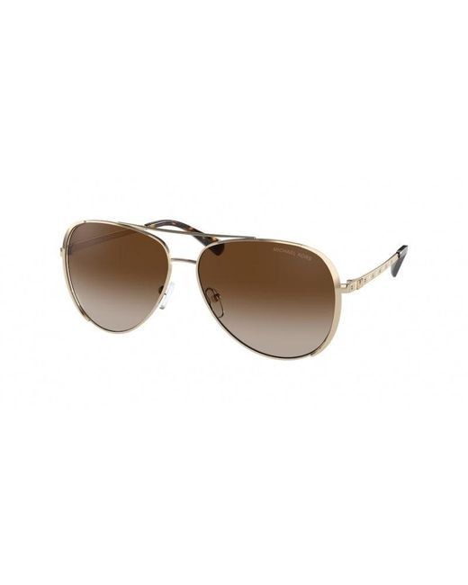 Michael Kors Metallic Mk1101B Chelsea Bright 101413 Sunglasses Metal Pilot Normal Shaded