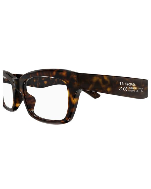 Balenciaga Black Bb0427O 002 Optical Frames Acetate Transparent Squared for men