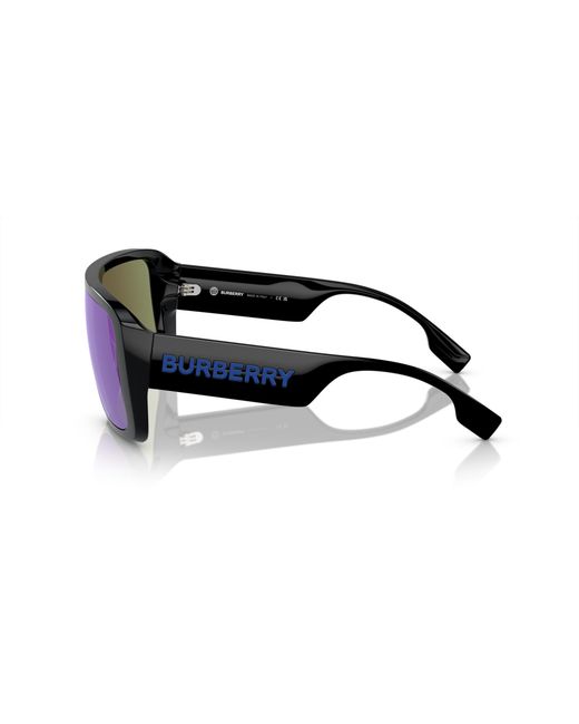 Burberry Black Be4401U 300155 Sunglasses Injected Geometric Mirrored Mirror for men