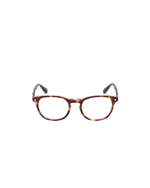 Web Black We5441 056 Optical Frames Acetate Round Normal for men