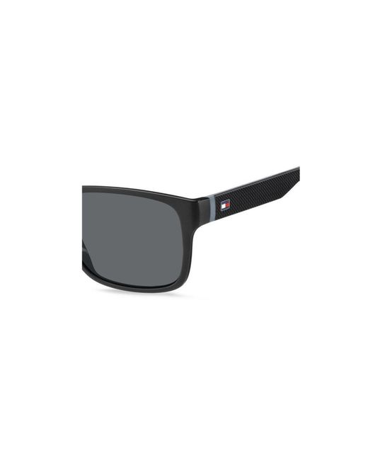 Tommy Hilfiger Black Th 1718/S 08A/Ir Sunglasses Plastic Squared for men