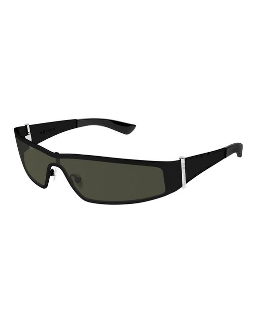 McQueen Black Am0491S 001 Sunglasses Acetate Geometric