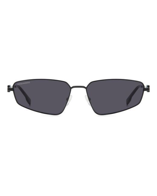 DSquared² Black Icon 0015/S 807/Ir Sunglasses Metal Geometric Normal for men
