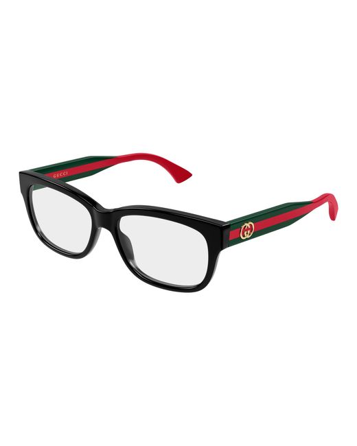Gucci Black Gg0278On Striped Leg Frames