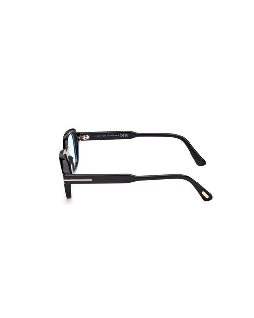 Tom Ford Black Ft6123-B 001 Optical Frames Acetate Geometric Normal for men