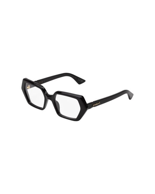 Marni Black Wiw Zunari Optical Frames Acetate Geometric