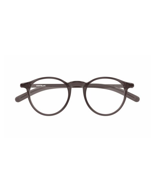 Montblanc Black Mb0329O 006 Optical Frames Acetate Transparent Round for men