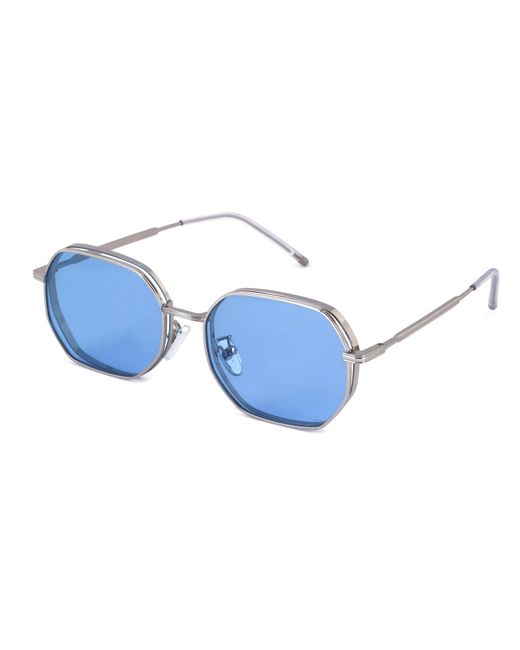 Xlab Blue Capri Sunglasses Metal Light Geometric Polarized