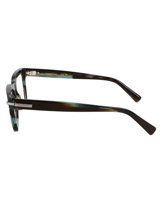 Ferragamo Black Sf3014 315 Optical Frames Acetate Squared Normal for men