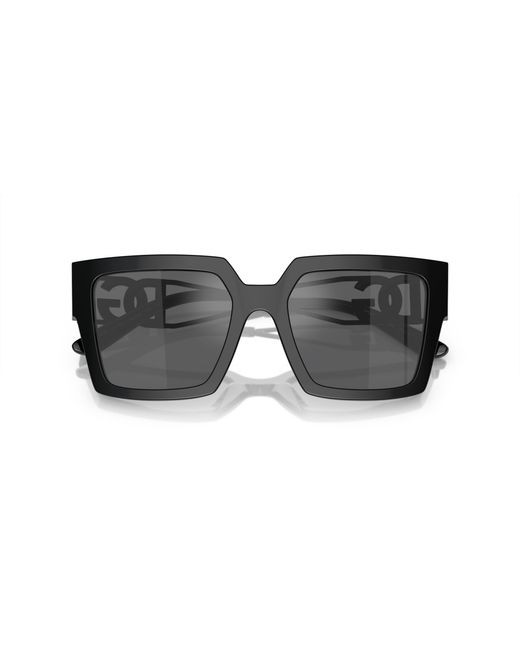 Dolce & Gabbana Black Dg4446B 501/6G Sunglasses Acetate Squared Mirrored