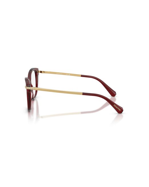 Swarovski Black Sk2044 1073 Optical Frames Acetate Squared Normal