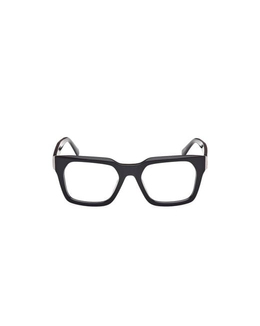 Guess Black Gu50188 001 Optical Frames Acetate Squared Normal for men