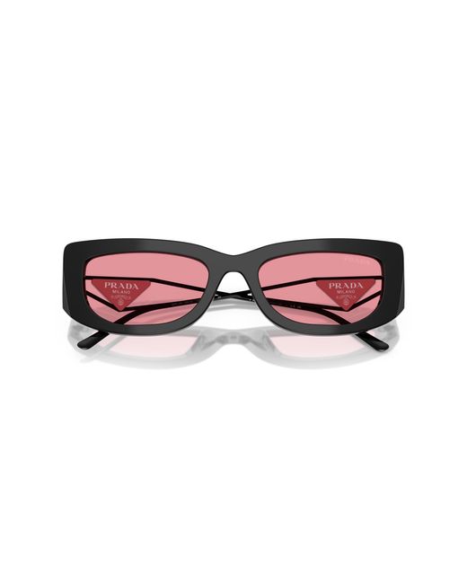 Prada Black Pr 14Ys 1Ab30L Sunglasses Acetate Squared Normal
