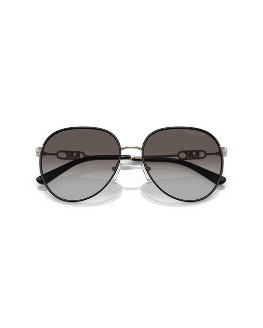 Michael Kors Black Mk1128J Empire 10148G Sunglasses Metal Pilot Normal Shaded
