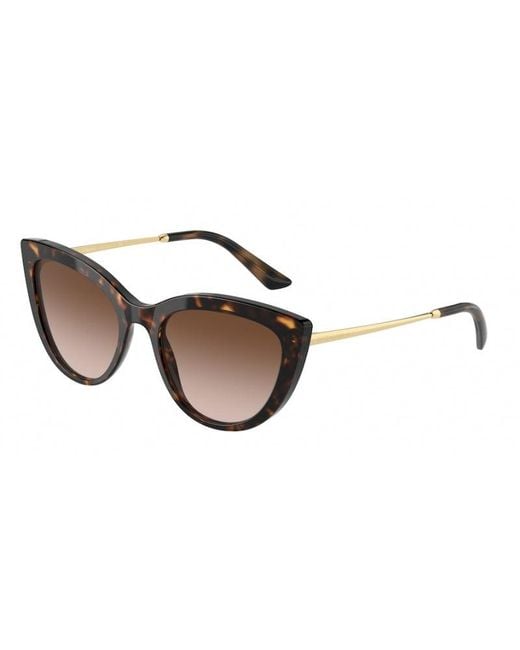 Dolce & Gabbana Black Dg4408 502/13 Sunglasses Plastic Butterfly Normal Nuanced
