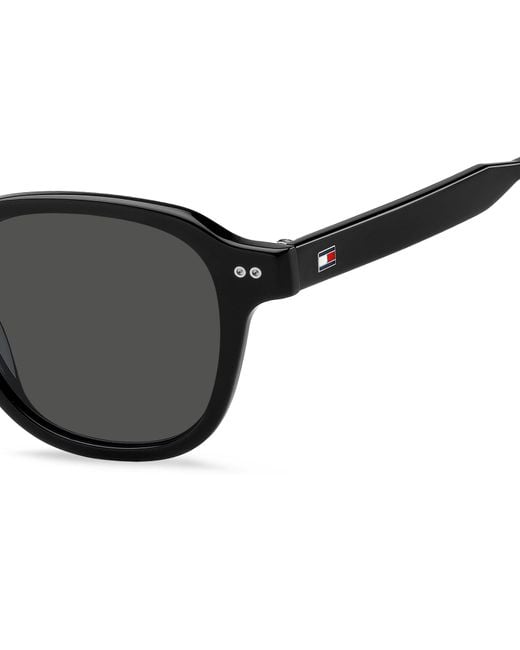 Tommy Hilfiger Black Th 2185/S 807/Ir Sunglasses Acetate Squared Normal for men