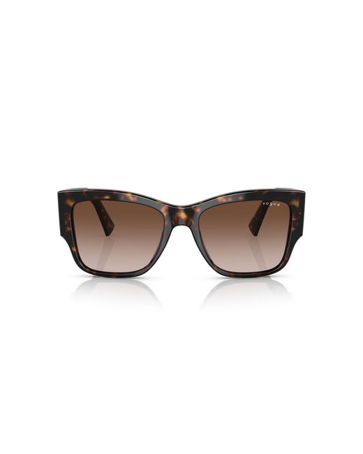 Vogue Eyewear Black Vo5462S W65613 Sunglasses Acetate Squared Normal Shaded