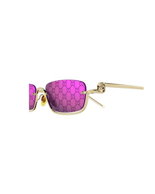 Gucci Black Gg1278S 005 Sunglasses Metal Squared Normal Decoration