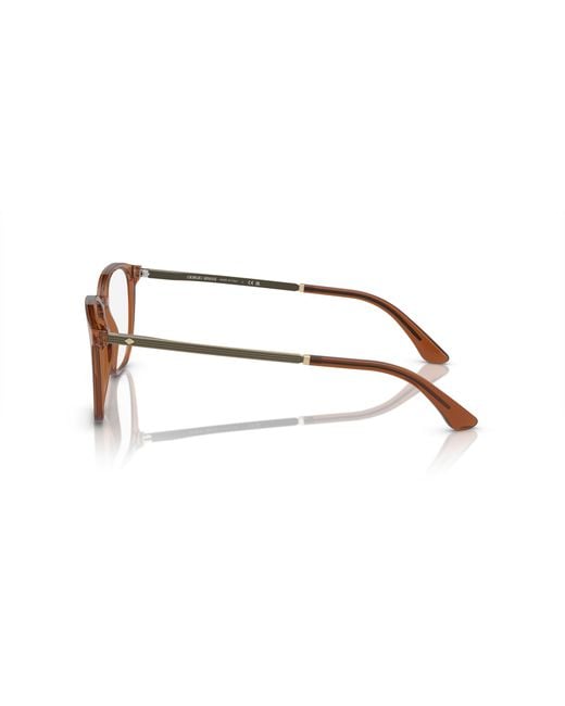 Giorgio Armani Black Ar7250 6046 Optical Frames Acetate Transparent Squared Normal for men