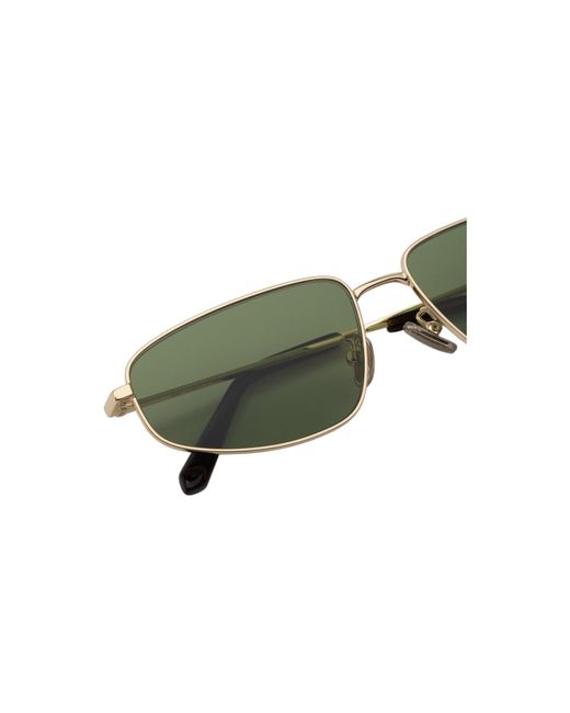 Retrosuperfuture Green Hos Isedra Classic Sunglasses Metal Geometric Normal